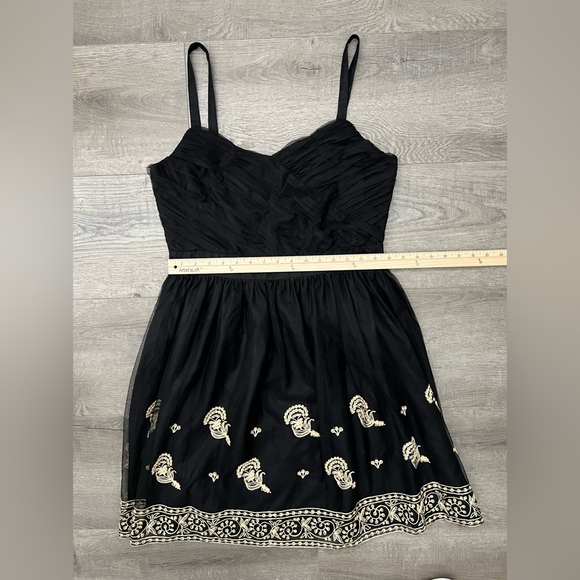 ANTHROPOLOGIE | ANNA SUI DRESS | Color: Black-Gold | Size:12 - Picture 13 of 16